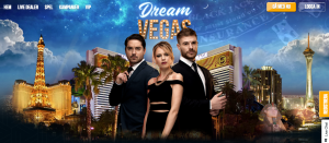 Dream Vegas Casino förstasida.