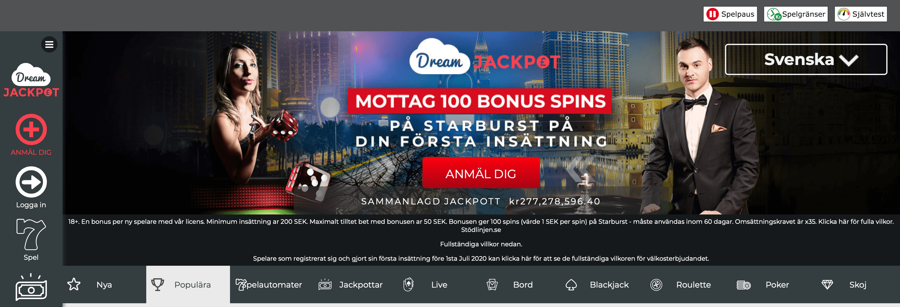 Dream jackpot casino start