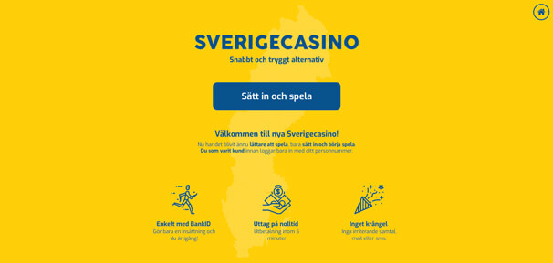 Skärmdump av Sverigecasino